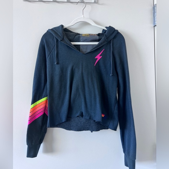 Aviator Nation Tops - Aviator Nation cropped hoodie